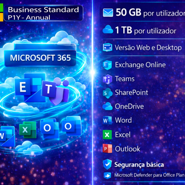 MICROSOFT 365 BUSINESS STANDARD – P1Y – ANNUAL